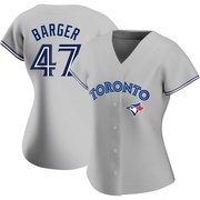 Addison Barger Women's Toronto Blue Jays Road Jersey - Gray Authentic