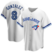 Alex Gonzalez Men's Toronto Blue Jays Home Cooperstown Collection Jersey - White Replica