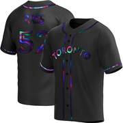 Anthony Bass Youth Toronto Blue Jays Alternate Jersey - Black Holographic Replica