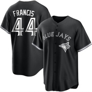 Bowden Francis Youth Toronto Blue Jays Jersey - Black/White Replica