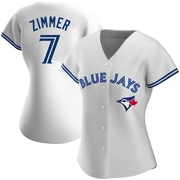 Bradley Zimmer Women's Toronto Blue Jays Home Jersey - White Authentic