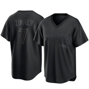 Bradley Zimmer Youth Toronto Blue Jays Pitch Fashion Jersey - Black Replica