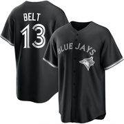 Brandon Belt Youth Toronto Blue Jays Jersey - Black/White Replica