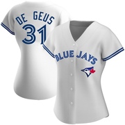 Brett de Geus Women's Toronto Blue Jays Home Jersey - White Authentic