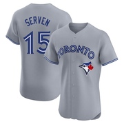 Brian Serven Men's Toronto Blue Jays Road Jersey - Gray Elite