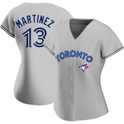 Buck Martinez Women's Toronto Blue Jays Road Jersey - Gray Authentic