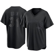 Cam Eden Men's Toronto Blue Jays Pitch Fashion Jersey - Black Replica