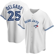 Carlos Delgado Men's Toronto Blue Jays Home Jersey - White Replica