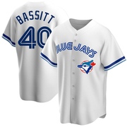 Chris Bassitt Men's Toronto Blue Jays Home Cooperstown Collection Jersey - White Replica