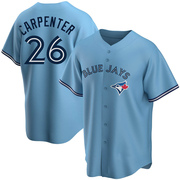 Chris Carpenter Men's Toronto Blue Jays Powder Alternate Jersey - Blue Replica