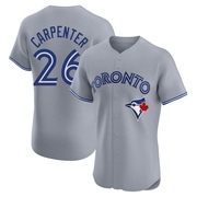 Chris Carpenter Men's Toronto Blue Jays Road Jersey - Gray Elite