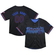 Custom Toddler Toronto Blue Jays 2024 City Connect Jersey - Black Limited