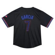 Damaso Garcia Toddler Toronto Blue Jays 2024 City Connect Jersey - Black Limited