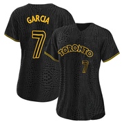 Damaso Garcia Women's Toronto Blue Jays Snake Skin City Jersey - Black Replica