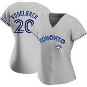 Daniel Vogelbach Women's Toronto Blue Jays Road Jersey - Gray Replica