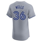 David Wells Men's Toronto Blue Jays Road Jersey - Gray Elite