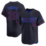 Devon Travis Men's Toronto Blue Jays 2024 City Connect Jersey - Black Limited