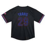 Devon Travis Toddler Toronto Blue Jays 2024 City Connect Jersey - Black Limited