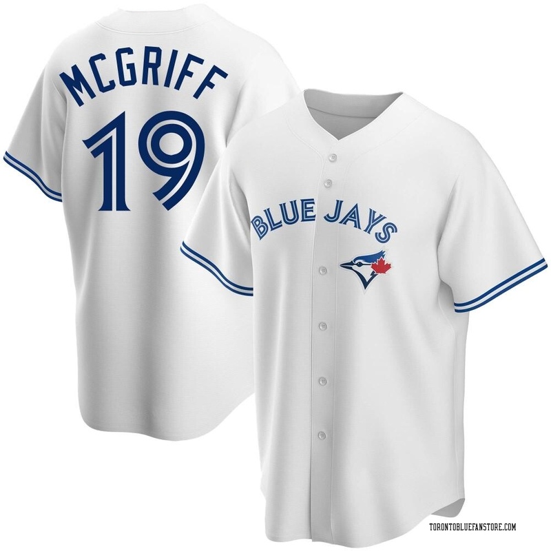 Fred Mcgriff Men's Toronto Blue Jays Home Jersey - White Replica