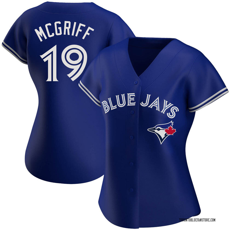Fred McGriff Unsigned Game Used Jersey Syracuse Chiefs Blue Jays