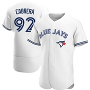 Genesis Cabrera Men's Toronto Blue Jays Home Jersey - White Authentic