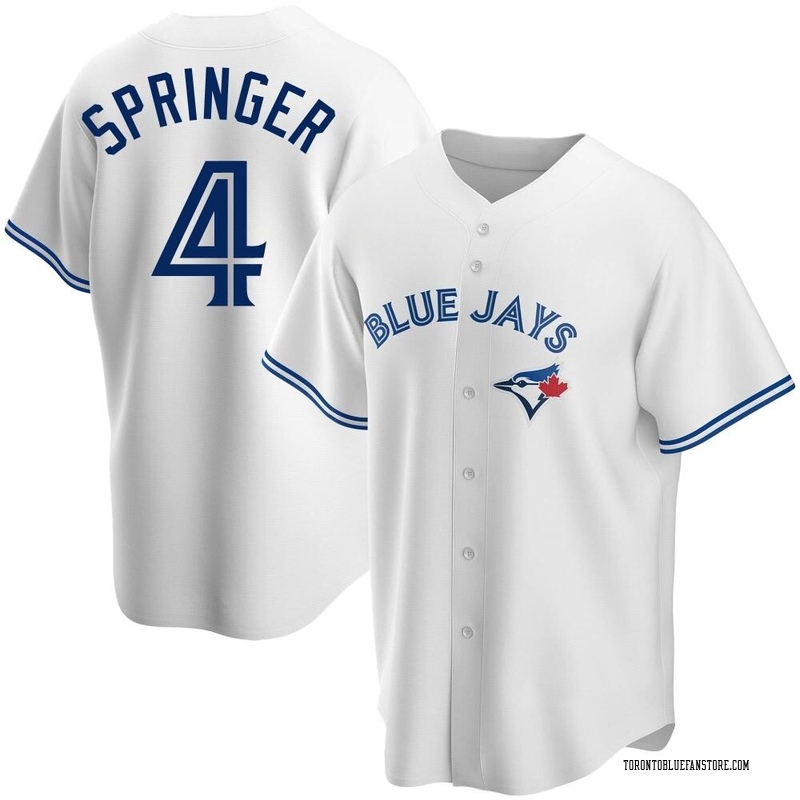 George Springer 4 Toronto Blue Jays White Home Jersey - Dingeas