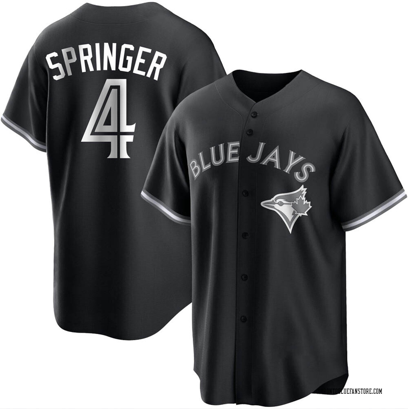 George Springer Youth Toronto Blue Jays Jersey - Black/White Replica