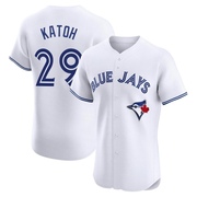 Gosuke Katoh Men's Toronto Blue Jays Home Jersey - White Elite