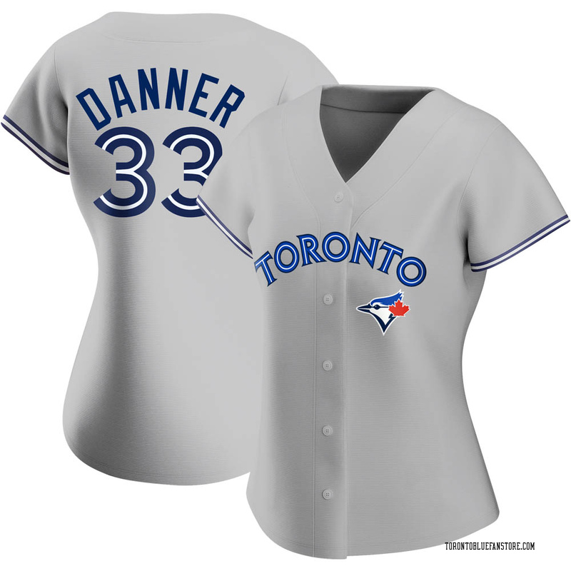 Hagen Danner Women's Nike White Toronto Blue Jays Home Replica Custom Jersey Size: Small