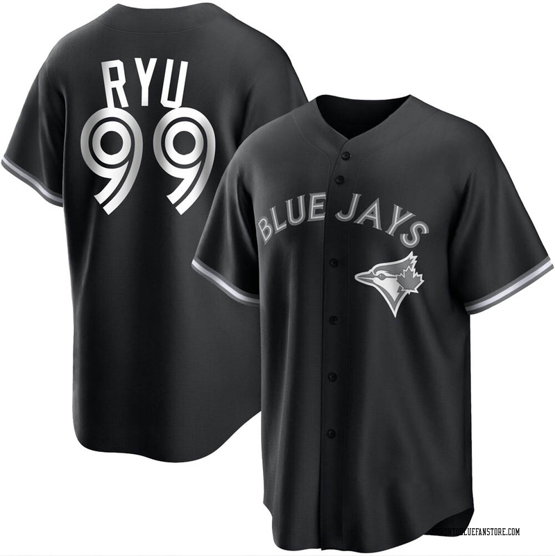 Hyun Jin Ryu Youth Toronto Blue Jays Alternate Jersey - Black