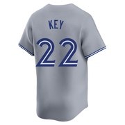 Jimmy Key Men's Toronto Blue Jays Away Jersey - Gray Limited