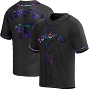 Joey Loperfido Men's Toronto Blue Jays Alternate Jersey - Black Holographic Replica