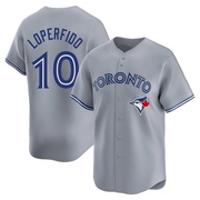 Joey Loperfido Men's Toronto Blue Jays Away Jersey - Gray Limited