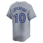 Joey Loperfido Men's Toronto Blue Jays Away Jersey - Gray Limited