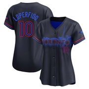 Joey Loperfido Women's Toronto Blue Jays 2024 City Connect Jersey - Black Limited