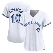 Joey Loperfido Women's Toronto Blue Jays Home Jersey - White Limited