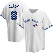 Jonatan Clase Men's Toronto Blue Jays Home Jersey - White Replica