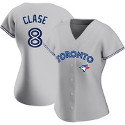 Jonatan Clase Women's Toronto Blue Jays Road Jersey - Gray Replica