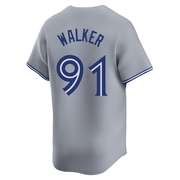 Josh Walker Men's Toronto Blue Jays Away Jersey - Gray Limited