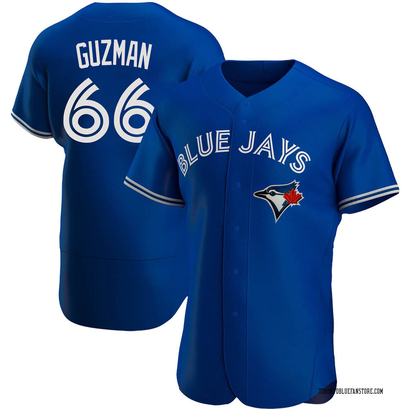 Juan Guzman Men's Toronto Blue Jays Jersey - Black/White Replica