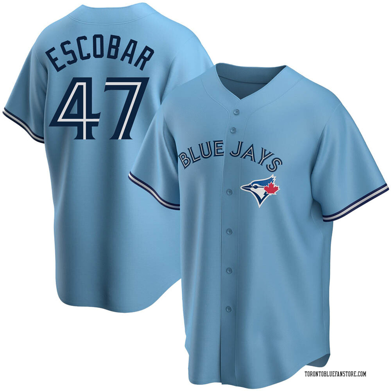 Kelvim Escobar Youth Toronto Blue Jays Powder Alternate Jersey - Blue Replica