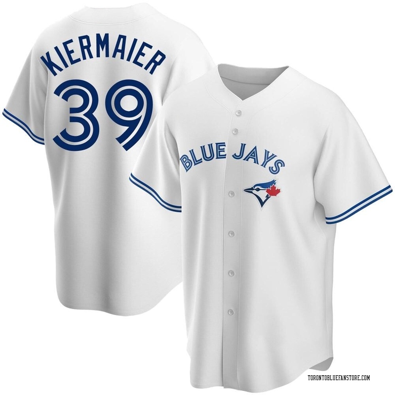 NWT-MEN-LG KEVIN KIERMAIER TORONTO BLUE JAYS MAJESTIC AUTHENTIC LICENSE  JERSEY