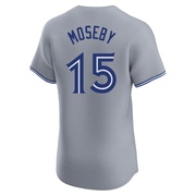 Lloyd Moseby Men's Toronto Blue Jays Road Jersey - Gray Elite