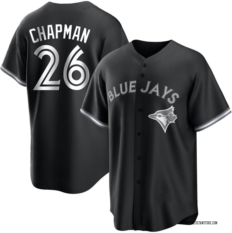 Matt Chapman Youth Toronto Blue Jays Jersey - Black/White Replica