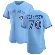 Michael Petersen Men's Toronto Blue Jays Powder Alternate Jersey - Blue Authentic