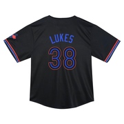 Nathan Lukes Toddler Toronto Blue Jays 2024 City Connect Jersey - Black Limited