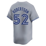 Nick Robertson Men's Toronto Blue Jays Away Jersey - Gray Limited