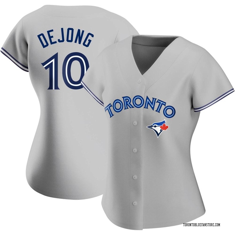 Men's Gray Toronto Blue Jays Replica V-Neck Jersey