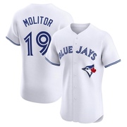 Paul Molitor Men's Toronto Blue Jays Home Jersey - White Elite