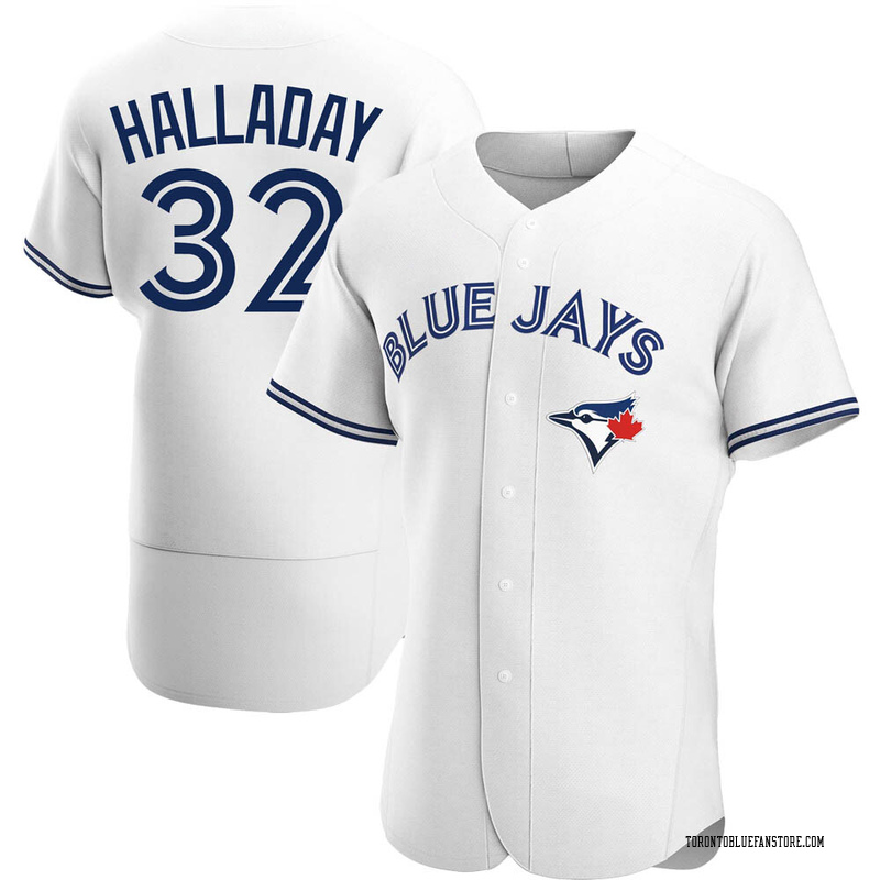 Nike Toronto Blue Jays ROY HALLADAY Sewn Baseball Jersey WHITE –